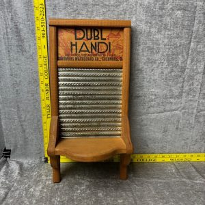 Vintage Dubl Handi Washboard with Display Shelf Simon Sez Auctions Tyler TX