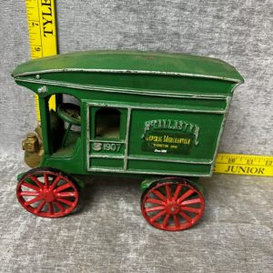 Vintage Cast Iron McCallaster General Mercantile Wagan 1907 Simon Sez Auctions Tyler TX