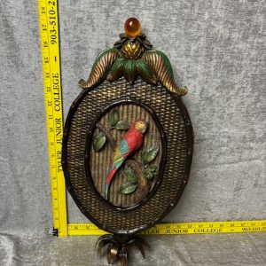 Vintage Parrot Wall Art Decoration Simon Sez Auctions Tyler TX