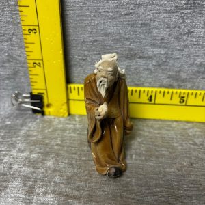 Vintage Chinese Madman Clay Figurine Simon Sez Auctions Tyler TX