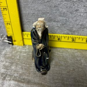 Vintage Chinese Madman Clay Figurine Simon Sez Auctions Tyler TX