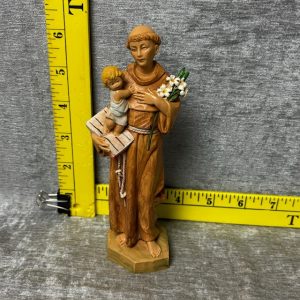 Vintage 1985 Fontanini St. Anthony Holding Child - Italy Simon Sez Auctions Tyler TX