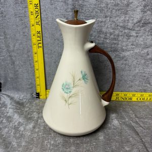 Vintage Taylor Smith Taylor BOUTONNIERE Wood Handle Carafe Pitcher Simon Sez Auctions Tyler TX